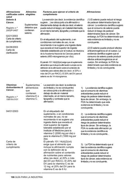 Guía de etiquetado de alimentos - Cámara de Comercio de Lima