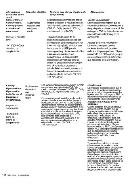 Guía de etiquetado de alimentos - Cámara de Comercio de Lima