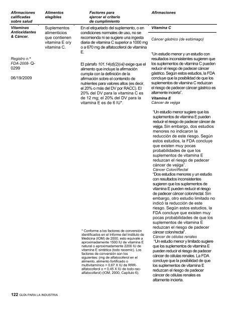 Guía de etiquetado de alimentos - Cámara de Comercio de Lima