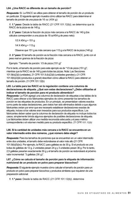 Guía de etiquetado de alimentos - Cámara de Comercio de Lima