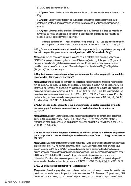 Guía de etiquetado de alimentos - Cámara de Comercio de Lima