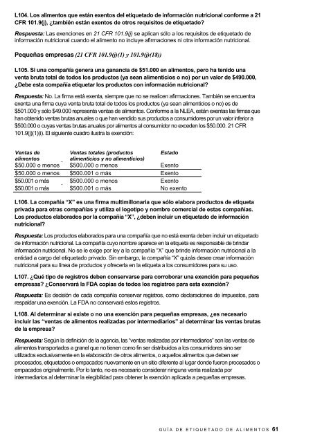 Guía de etiquetado de alimentos - Cámara de Comercio de Lima