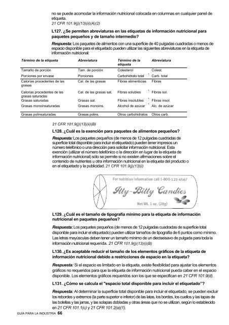 Guía de etiquetado de alimentos - Cámara de Comercio de Lima