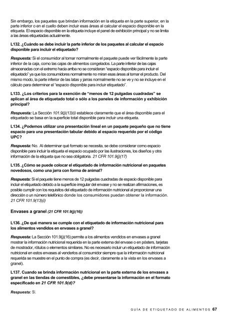 Guía de etiquetado de alimentos - Cámara de Comercio de Lima