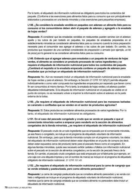 Guía de etiquetado de alimentos - Cámara de Comercio de Lima