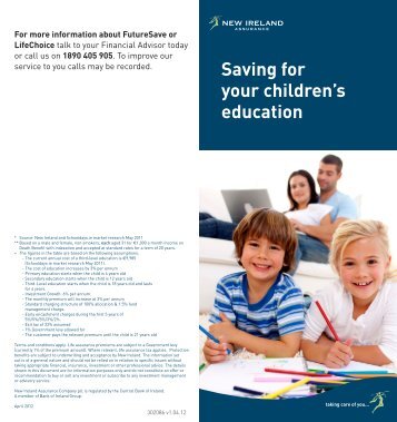 Saving for Children's Education Customer Flyer - New Ireland ...