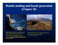 Mantle melting and basalt generation