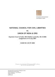 National Council for Civil Liberties vs. Union of India & Ors