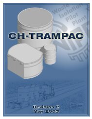 CH-TRAMPAC - Waste Isolation Pilot Plant - U.S. Department of ...