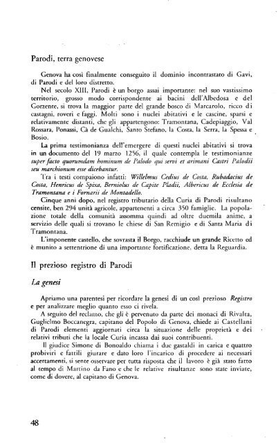 Scarica il libro in formato pdf - Comune di Parodi Ligure