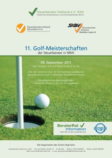 Golf-Meisterschaften_Phase 1.indd - Steuerberaterverband eV KÃ¶ln