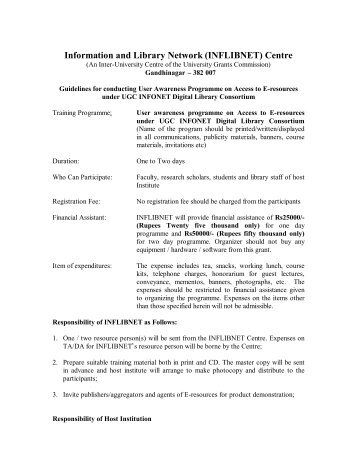 Guidelines for conducting User Awareness Programme - INFLIBNET ...