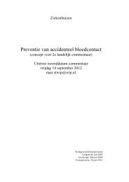 Preventie van accidenteel bloedcontact - Vereniging voor ...