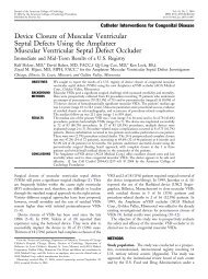 Device Closure of Muscular Ventricular Septal Defects Using the ...