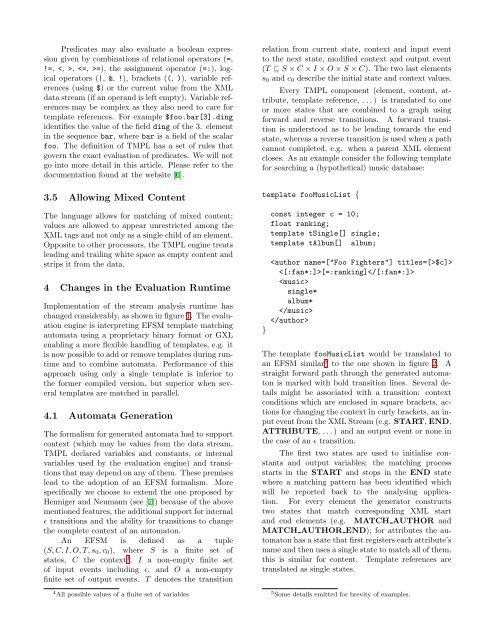 An efficient mechanism for Matching multiple patterns on XML Streams