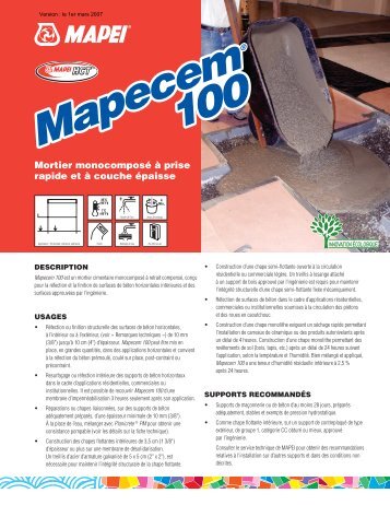 Mapecem 100 Mapecem 100 - Mapei