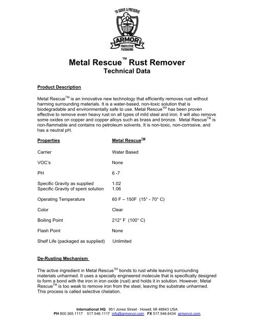 Metal Rescue Rust Remover Bath, Packaging Type: Can, Packaging