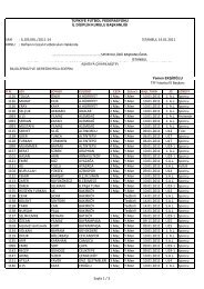 SAYI KONU 1126 TOLGA ÖNER A.HÜRRİYET 1 Maç Y.Men 10.01 ...