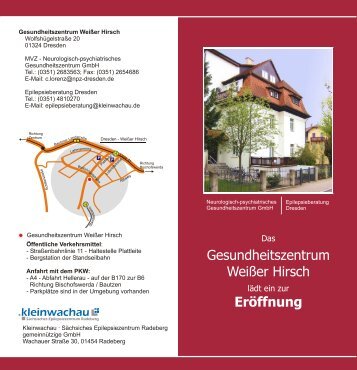 Gesundheitszentrum WeiÃŸer Hirsch ErÃ¶ffnung - Kleinwachau