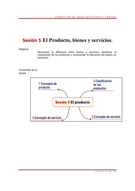 SesiÃ³n 5 El Producto, bienes y servicios.