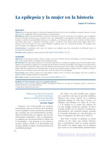 La epilepsia y la mujer en la historia