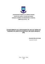 levantamento da capacidade de uso da terra na - Cstr.ufcg.edu.br