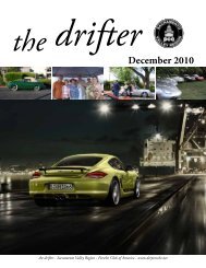 Drifter The - Sacramento Valley Region - Porsche Club of America