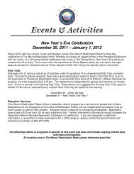 New Year's Eve Celebration December 30, 2011 ... - Bretton Woods