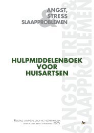 HULPMIDDELENBOEK VOOR HUISARTSEN - vzw farmaka asbl