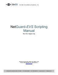 OnSSI NetGuard EVS Scripting Manual Click Here - Moonblink