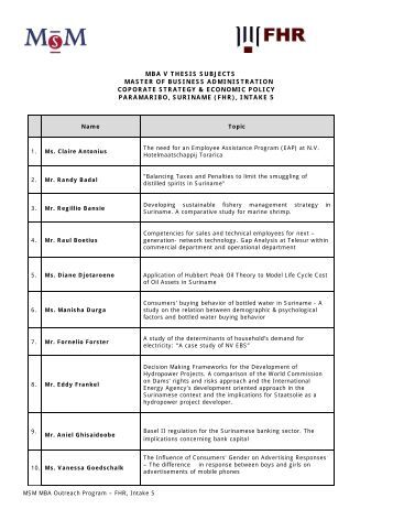 Phd thesis on total quality management