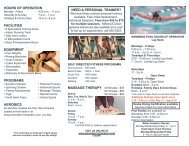 Elmendorf Fitness Center Brochure