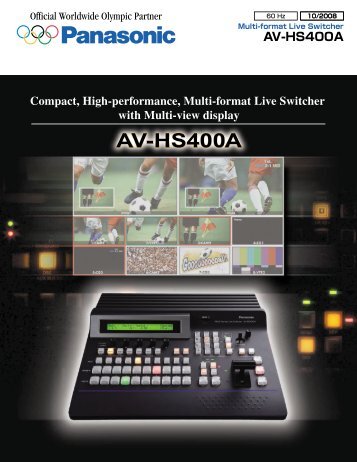 Panasonic AV-HS400A Multi Format Live Switcher