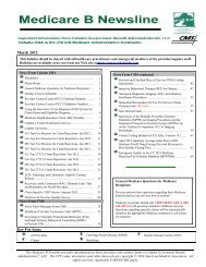 Medicare Part B Newsline March 2012 - Cahaba GBA