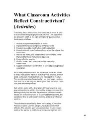 06. What Classroom Activities Reflect Constructivism ... - CALPRO