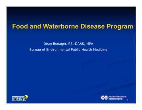 Food and Waterborne Disease Program