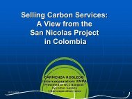 Selling Carbon Services: A View from the San ... - Tropicalforest.ch