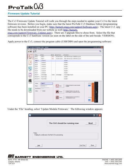 ProTalk Cv3 Firmware Update Tutorial