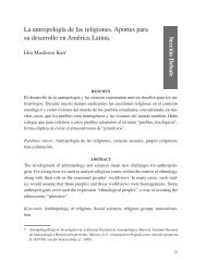 La antropologÃ­a de las religiones. Aportes para - Publicaciones ...