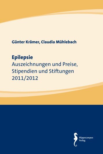 Epilepsie Auszeichnungen und Preise, Stipendien und Stiftungen ...