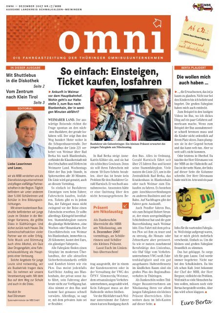 So einfach: Einsteigen, Ticket kaufen, losfahren - Bus ThÃ¼ringen