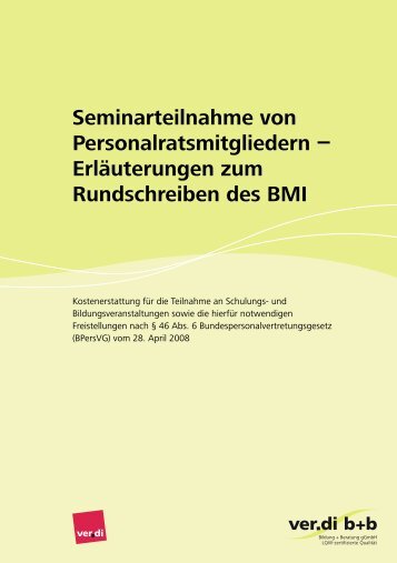 Erläuterungen zum Rundschreiben des BMI - ver.di b+b