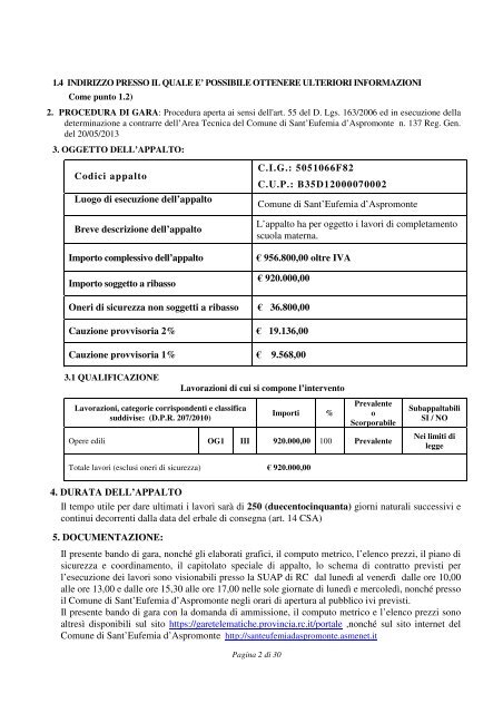 bando+ disciplinare - Regione Calabria