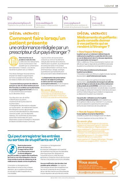 TÃ©lÃ©charger le PDF - Ordre National des Pharmaciens