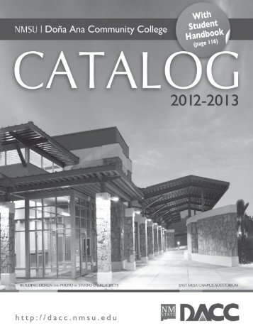 Catalog 2012-2013 - Dona Ana Community College - New Mexico ...