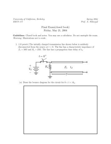 Sample Final Exam - RFIC - University of California, Berkeley