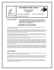 Profile of Enniskillen Public School - Kawartha Pine Ridge District ...