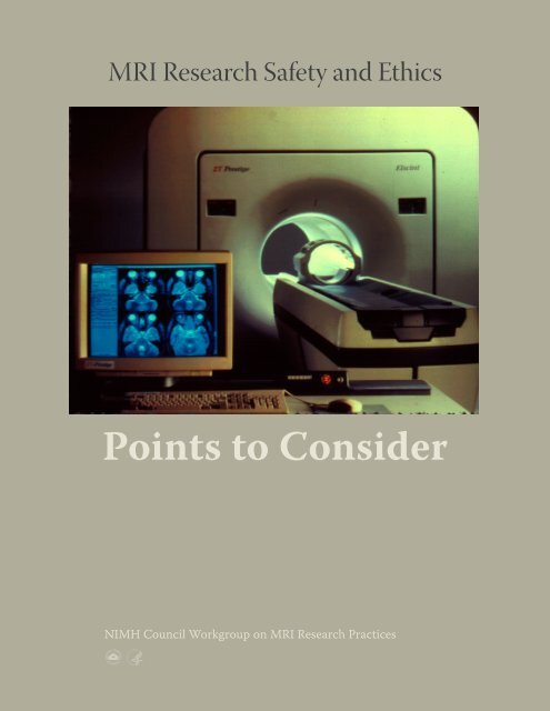 MRI Research Safety and Ethics: Points to Consider - NIMH