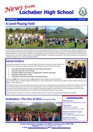 Newsletter 25 - June 2012 - Lochaber High School