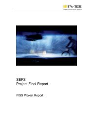 SEFS Project Final Report - IVSS